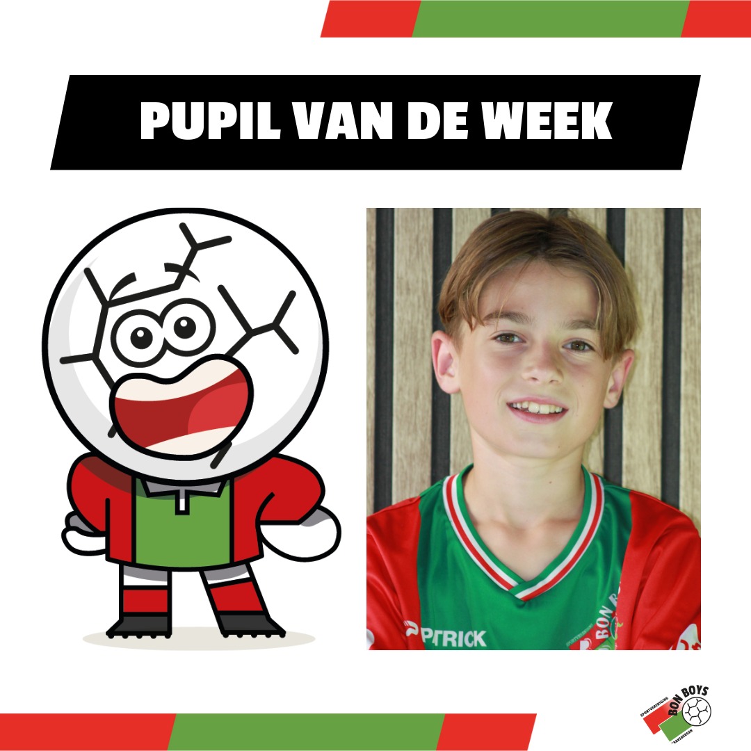 Pupil van de Week Fos Sengers🔴🟢⚽️

Fos Sengers is zondag de Pupil van de Week bij de wedstrijd tegen FC Winterswijk. En dat vindt hij, kort gezegd, ‘leuk’.

Fos is 10 jaar en speelt in Bon Boys JO11-2, meestal op de spitspositie. Zijn favoriete club in ons land is FC Twente en hij vindt Sem Steijn de beste voetballer in ons land. Gevraagd naar de beste voetballer bij Bon Boys komt hij uit bij Rutger Scharenborg. Zijn favoriete club in het buitenland is Manchester United. En voor Fos is Marcus Radford de beste voetballer in het buitenland.

Fos gaat naar de basisschool Los Hoes en zit in groep 7. Het leukste vak op school vindt hij leskracht, het minst-leuke leestechniek. Zijn lievelingsdier is een wolf. De leukste film, die hij heeft gezien, is De Smurfen Film. En zijn favoriete leesboek is De Groene Planeet; het verborgen leven van planten.

#roodgroenverbindt #pupilvandeweek #bonboys
