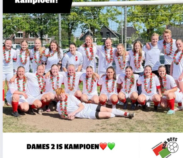 Vrouwen 2 is kampioen!!