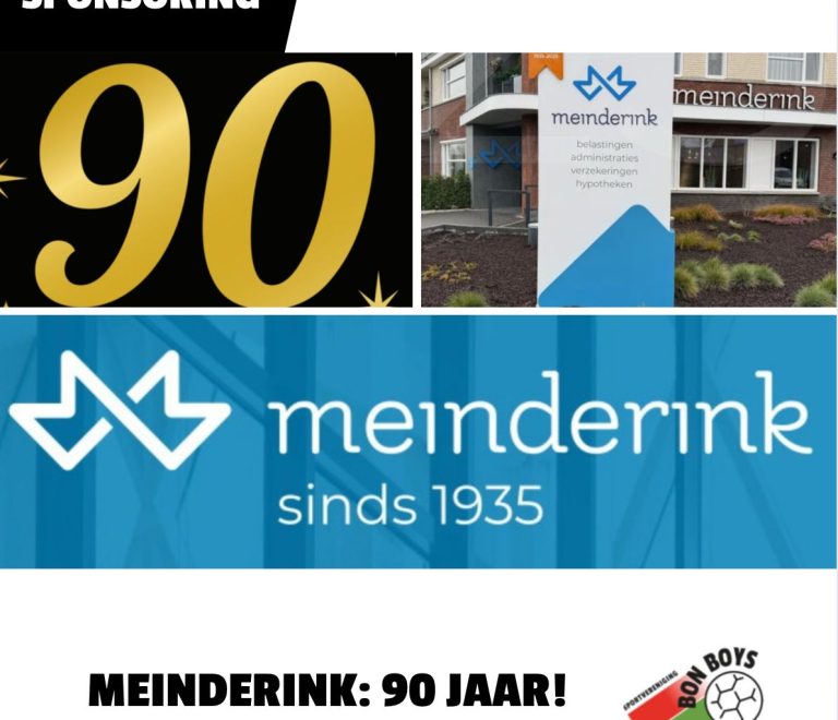 Familiebedrijf Meinderink | belastingen, administraties, verzekeringen, hypotheken bestaat 90 jaar!