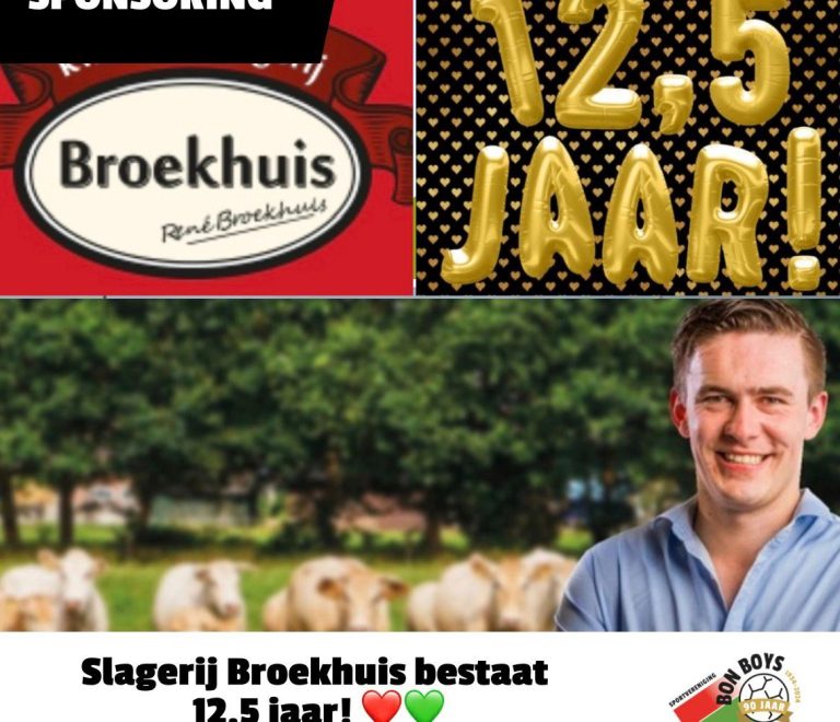 12,5 jarig bestaan Kwaliteitsslagerij Broekhuis!