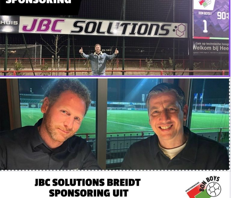 JBC Solutions breidt haar sponsorpakket uit voor de komende 3 seizoenen!
